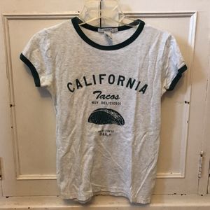 California Tacos Graphic Ringer Tee